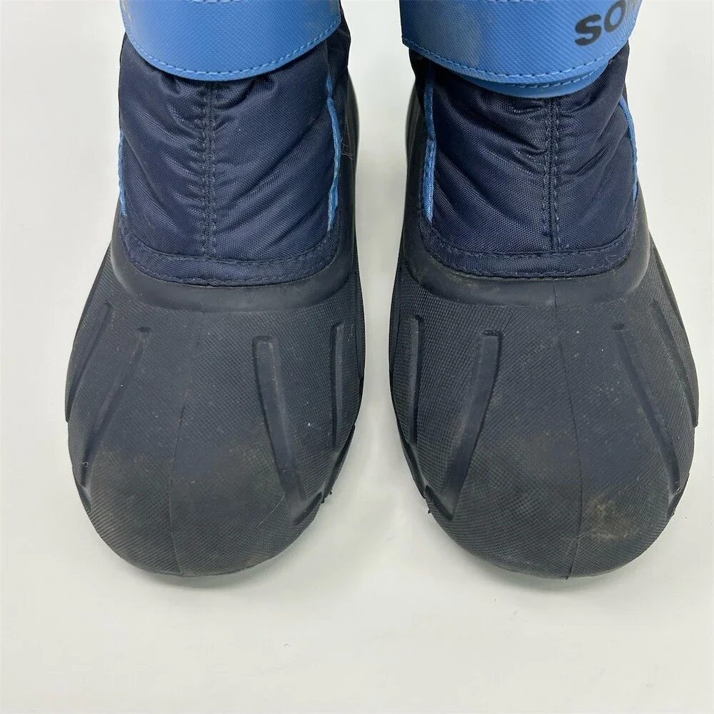 SOREL Youth Flurry Winter Snow Boots Kids Blue Waterproof Insulated Size 5